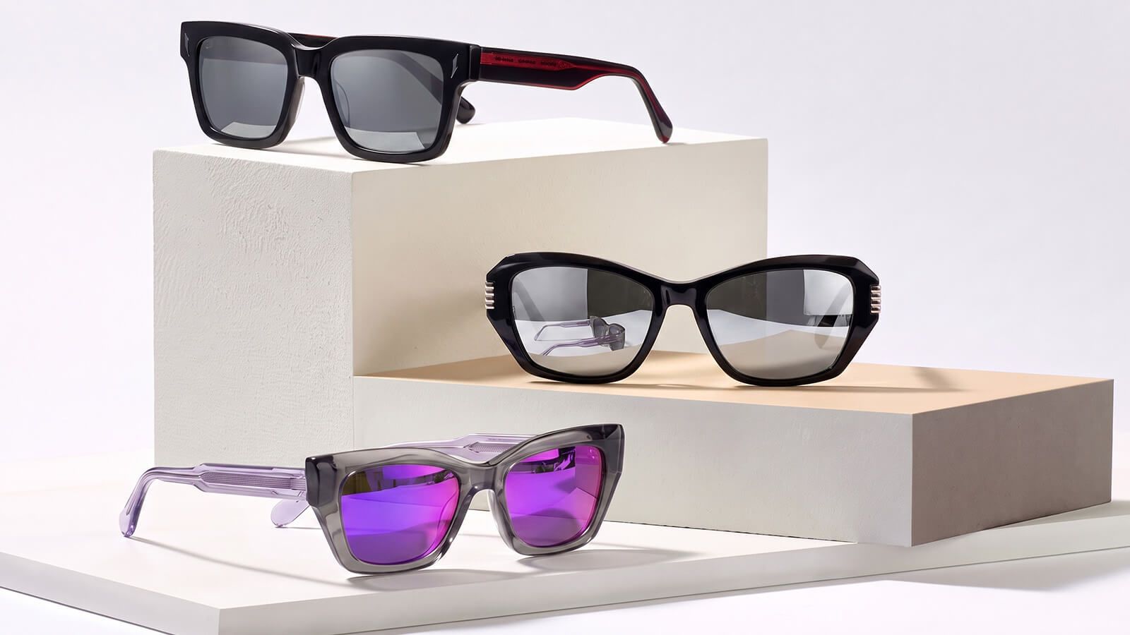 Mirrored sunglasses come in many styles and are popular