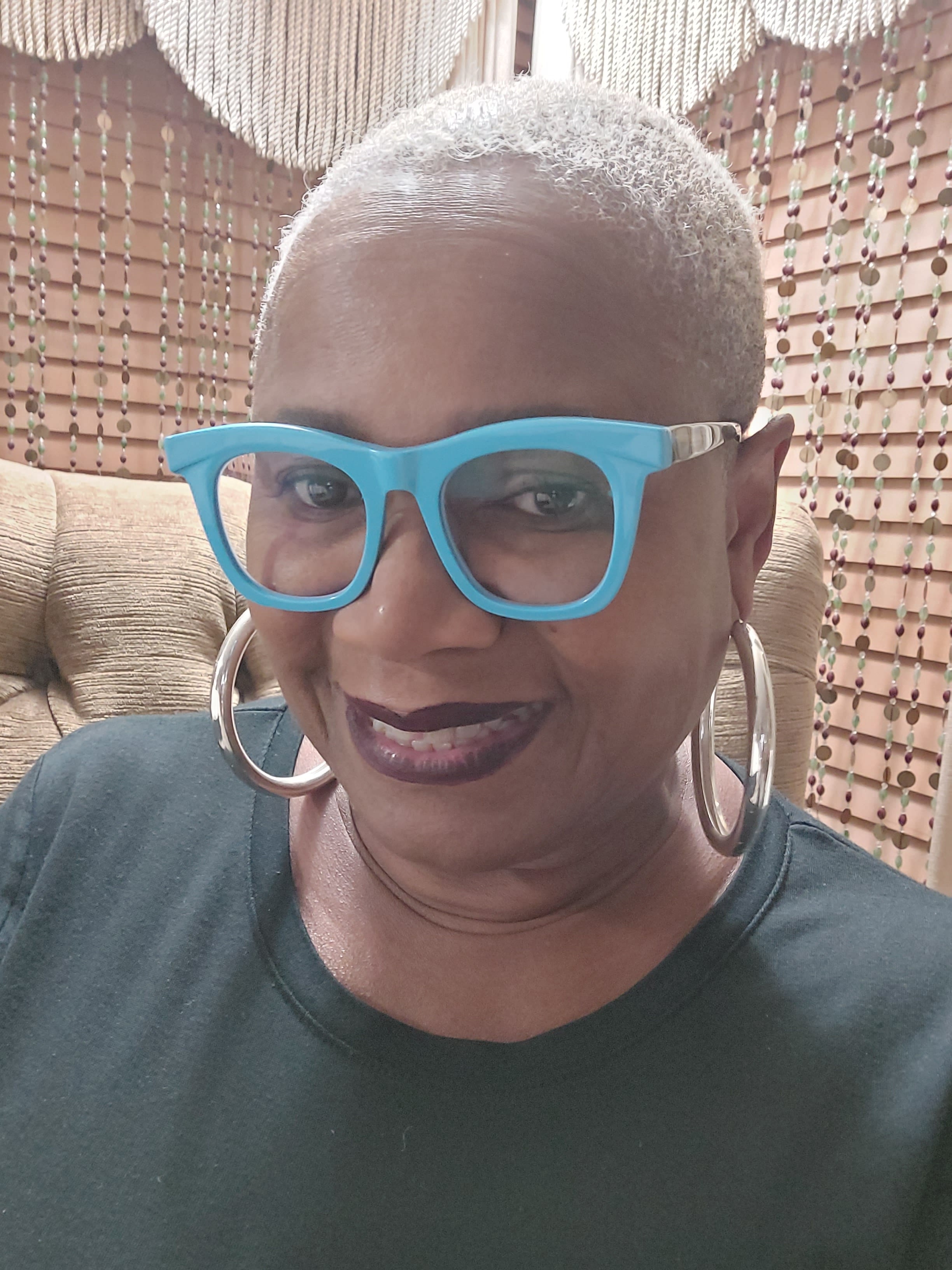 Jamaica Square Blue Eyeglasses Vooglam