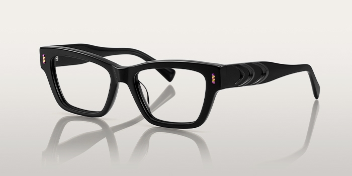 Club master glasses with half-rimmed design