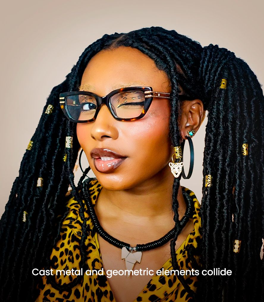 Iconic eyeglasses for afropunk festival