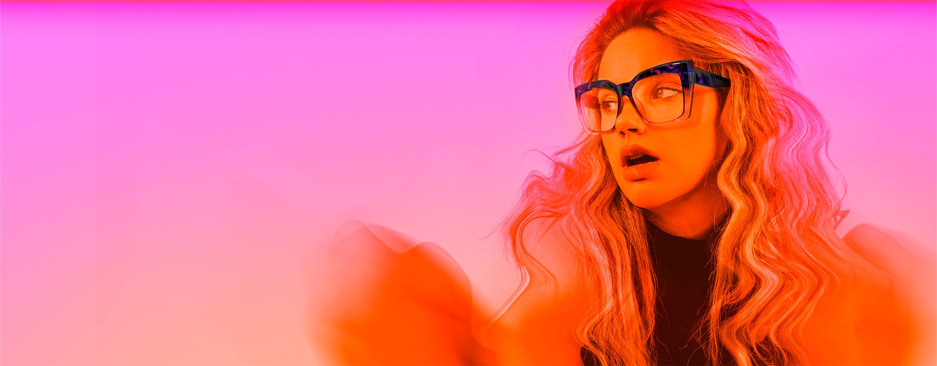 Psychedelic glasses featuring vibrant, swirling patterns against a dark background, emphasizing a retro aesthetic.