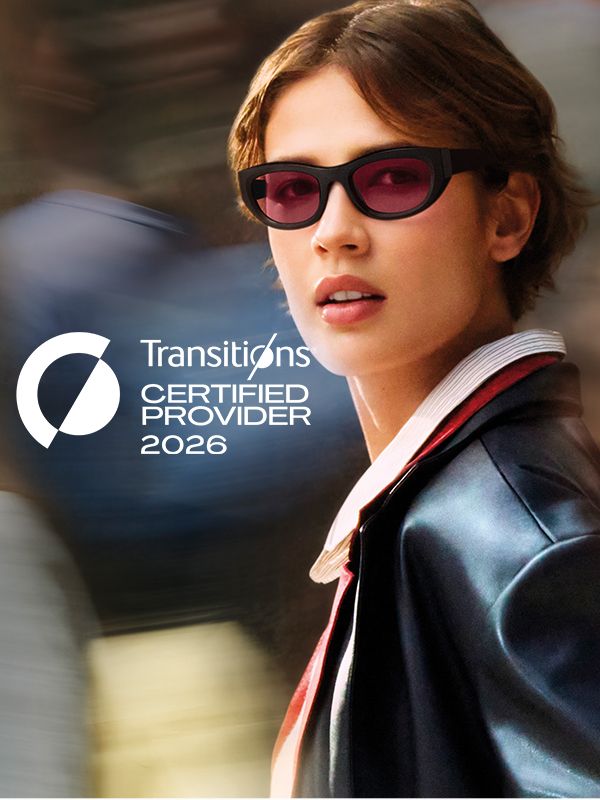 Custom Transitions Lenses with Vooglam Warranty