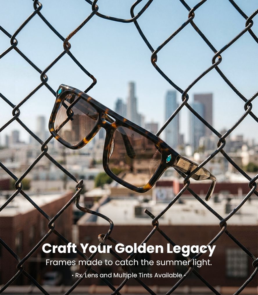 Aviator turquoise jewelry glasses - EI Dorado unique streetwear glasses