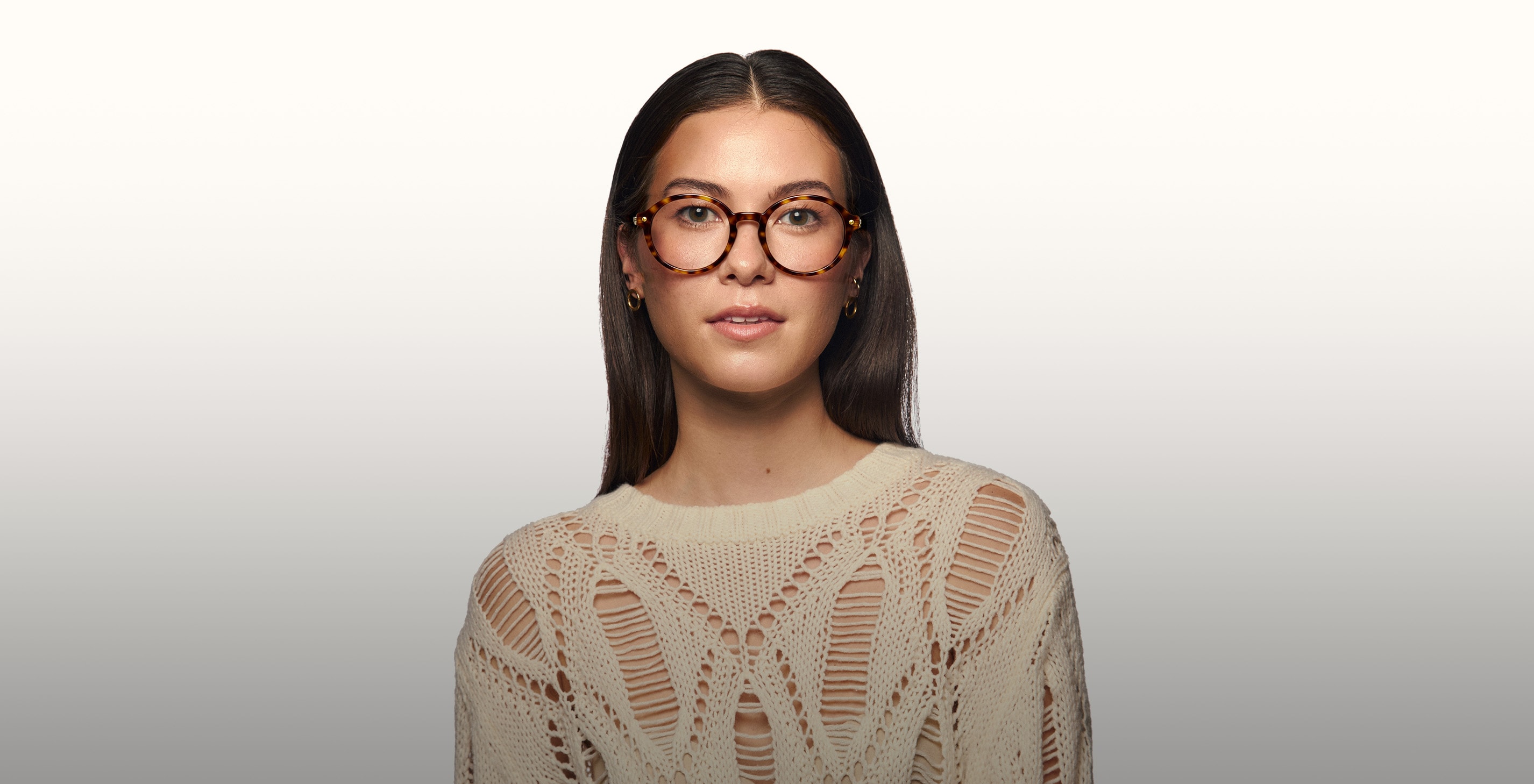 Club master glasses with half-rimmed design