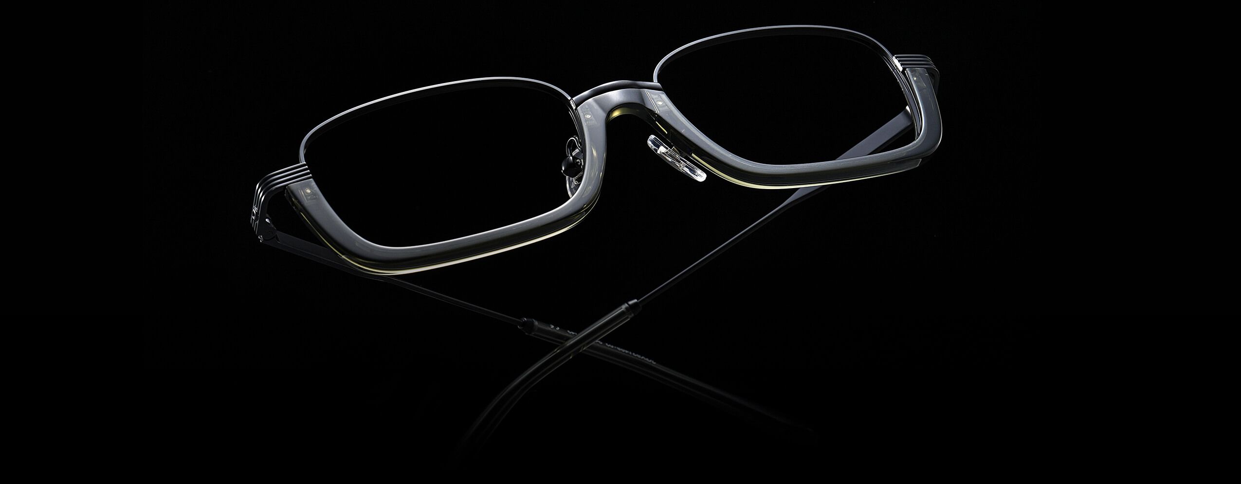 Visible Engineering Collection: Industrial minimalist glasses with hardware details, integrate deconstructed fashion into eyewear
