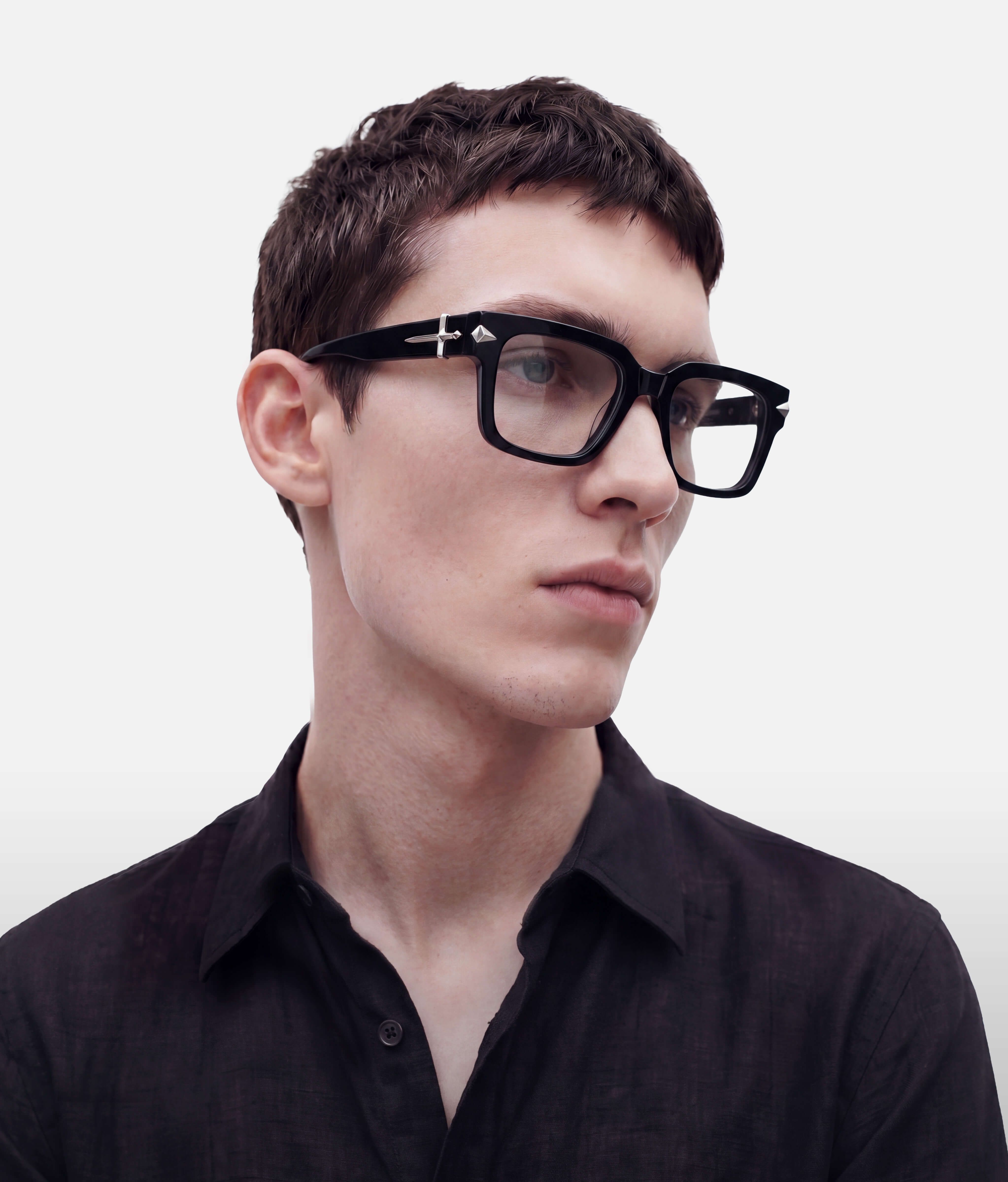 unique eyeglasses with minimalist wardrobe