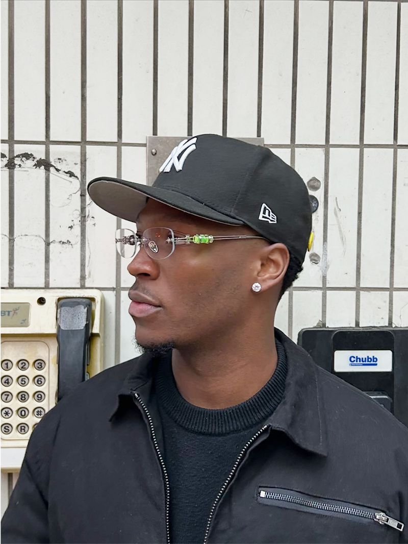 Vooglam designer glasses in real world: @imaculatevibezonly street smart outfit with unique vooglam x tombogo glassesr