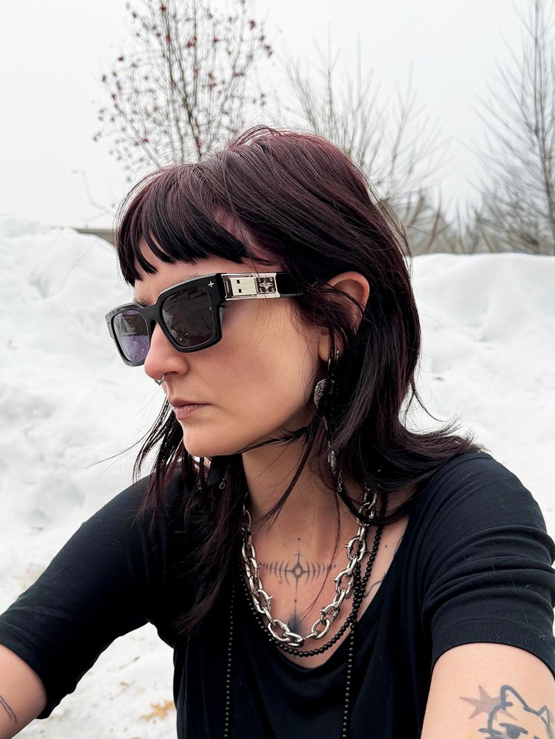 Vooglam designer glasses in real world: @mouradeljaouaniii street smart outfit with unique vooglam x tombogo glassesr