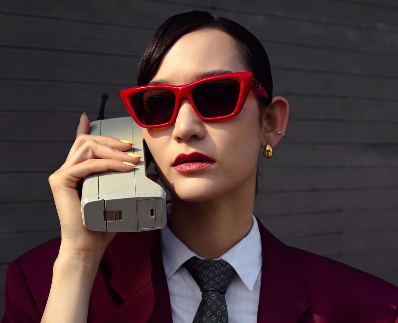 Bold Eyewear for Multifaceted Lifestyle: Meguro - Puffy Red TR90 Cat Eye Rx Glasses | Vooglam x Mona Matsuoka Designer Glasses Collab
