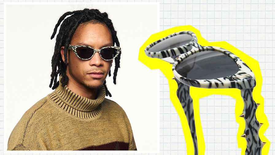 Now-iconic trendy frame sunglasses