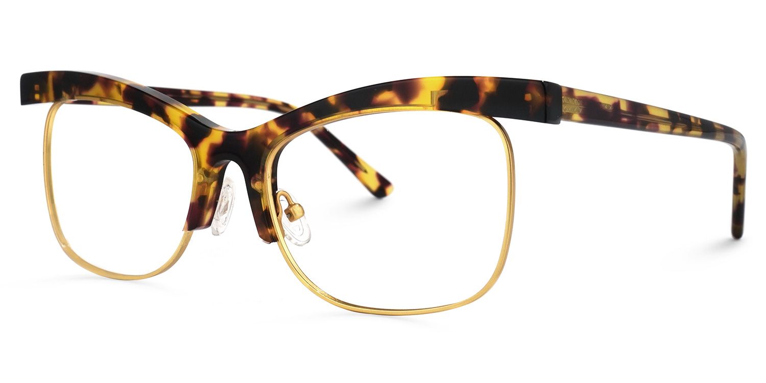 Orozco - Browline Tortoise Eyeglasses | Vooglam Front View