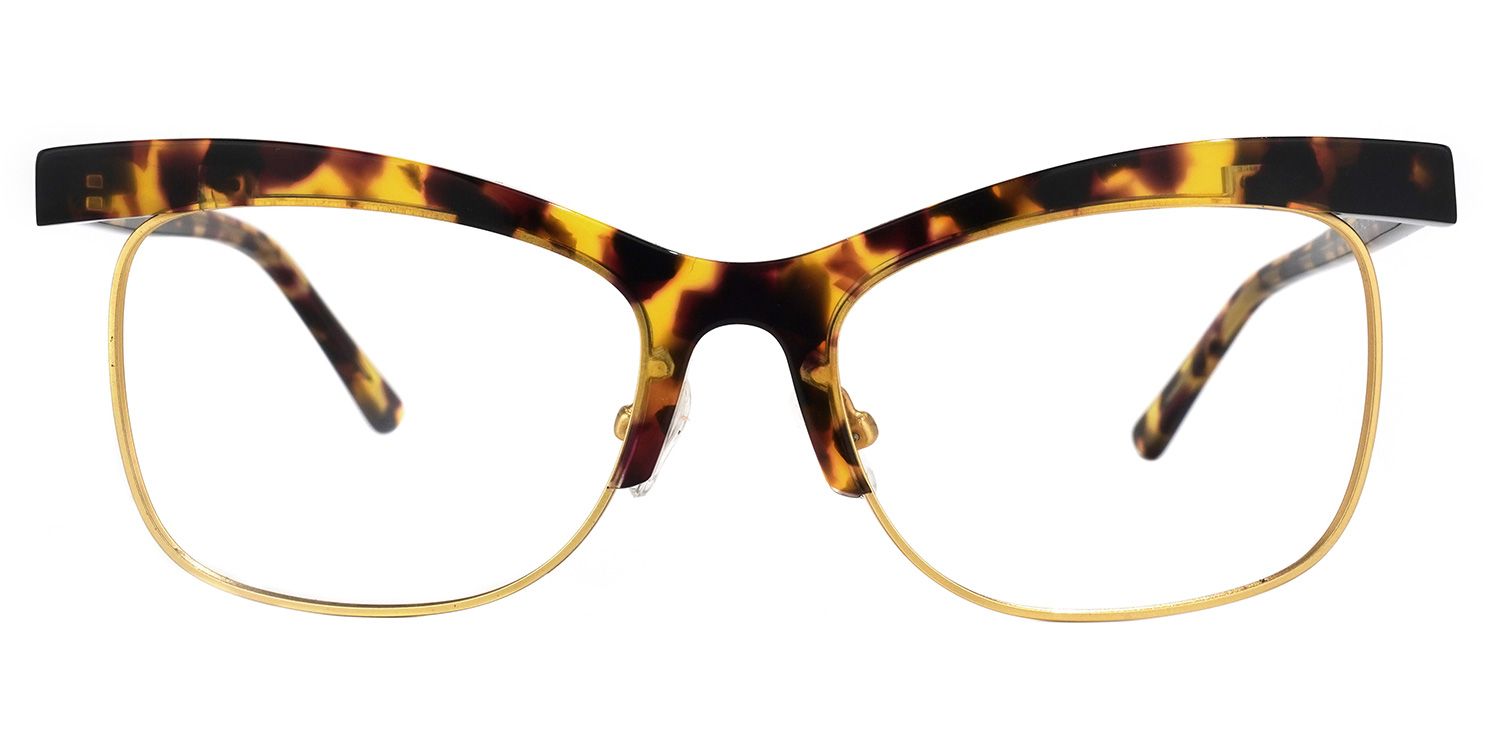 Orozco - Browline Tortoise Eyeglasses | Vooglam Angle View
