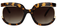 Chic Round Tortoise Sunglasses│Vooglam Sunglasses Online Angle View
