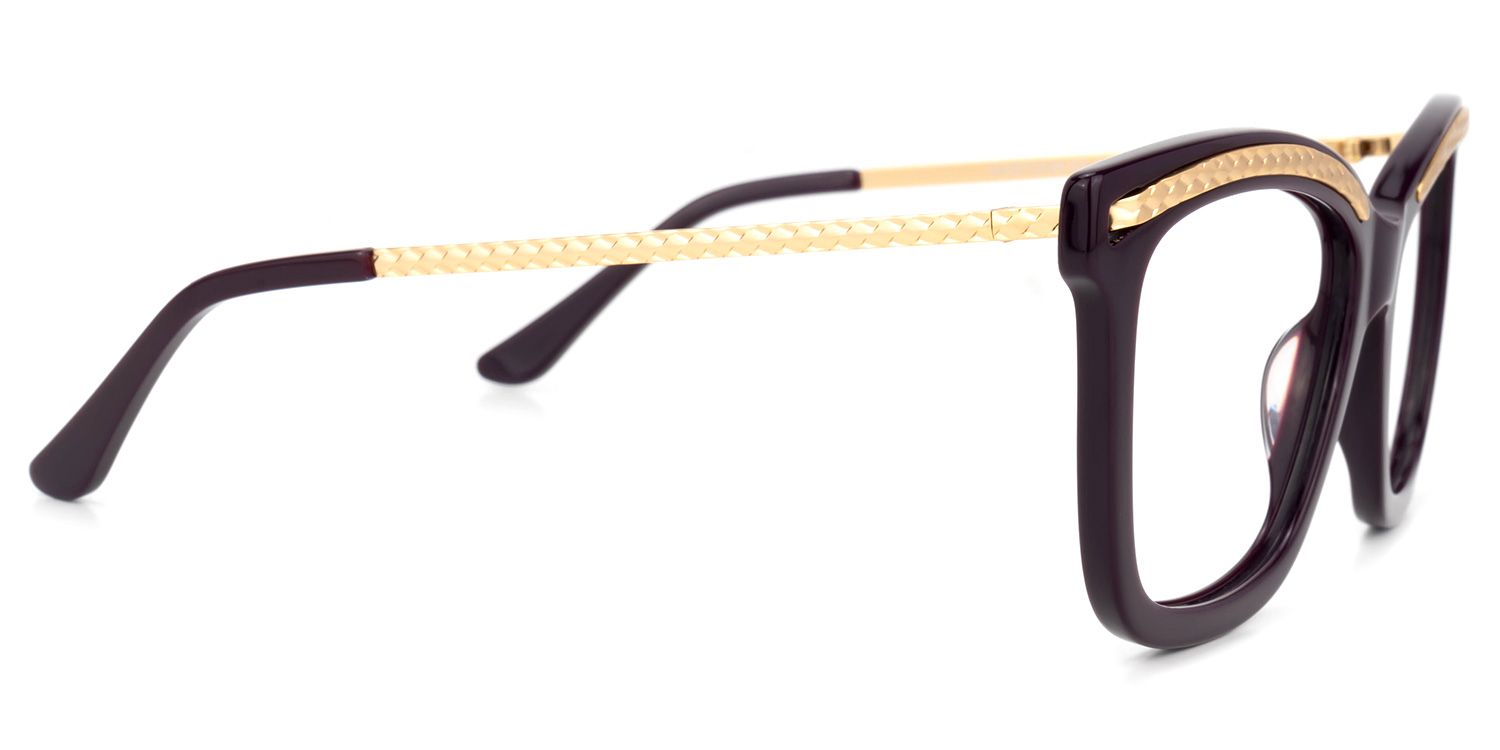 Rectangle Red Eyeglasses | Vooglam.com 4