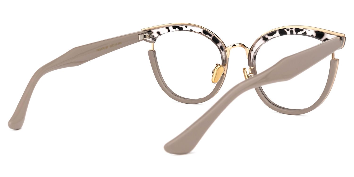Retro - Tortoise Print Cat Eye Glasses Bohemian Chic | Vooglam Side View