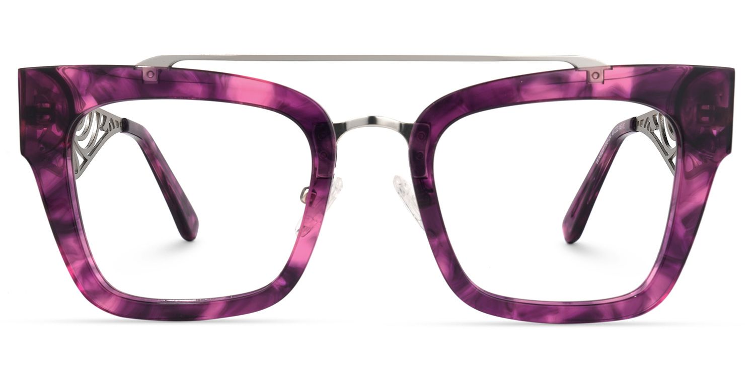 Vaughn - Aviator Purple Eyeglasses product detail 2