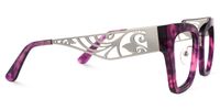 Vaughn - Aviator Purple Eyeglasses | Vooglam 