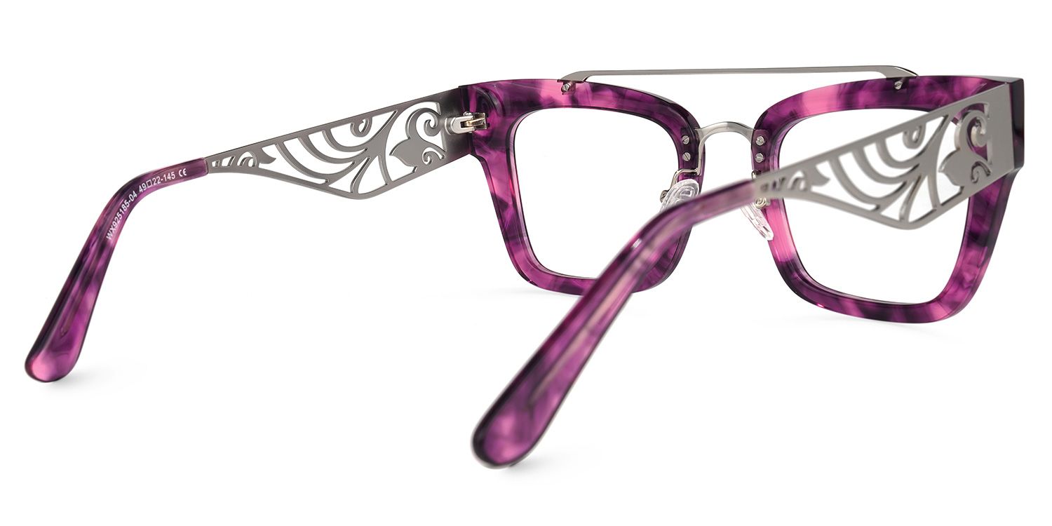 Vaughn - Aviator Purple Eyeglasses product detail 3