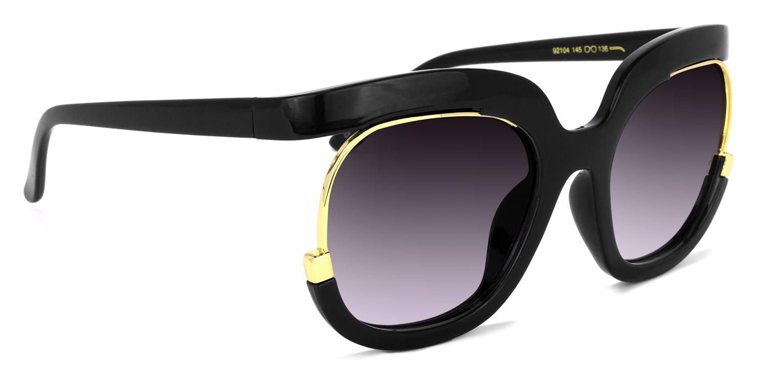 Round Black Sunglasses | Vooglam.com 5