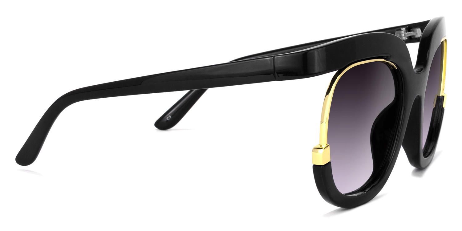 Round Black Sunglasses | Vooglam.com 4