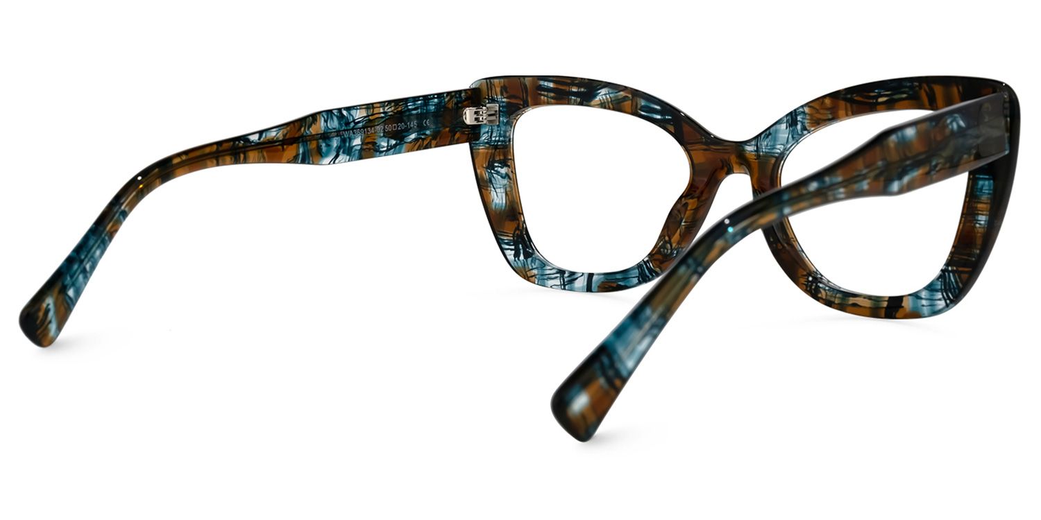 Rectangle Pattern Eyeglasses | Vooglam.com Side View