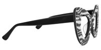 Cat Eye White/Gray Eyeglasses | Vooglam.com 