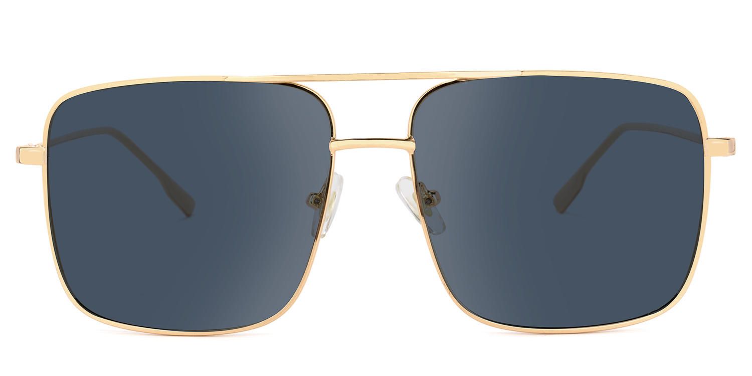 Aviator Gold Sunglasses | Vooglam.com Angle View