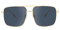 Aviator Gold Sunglasses | Vooglam.com Angle View
