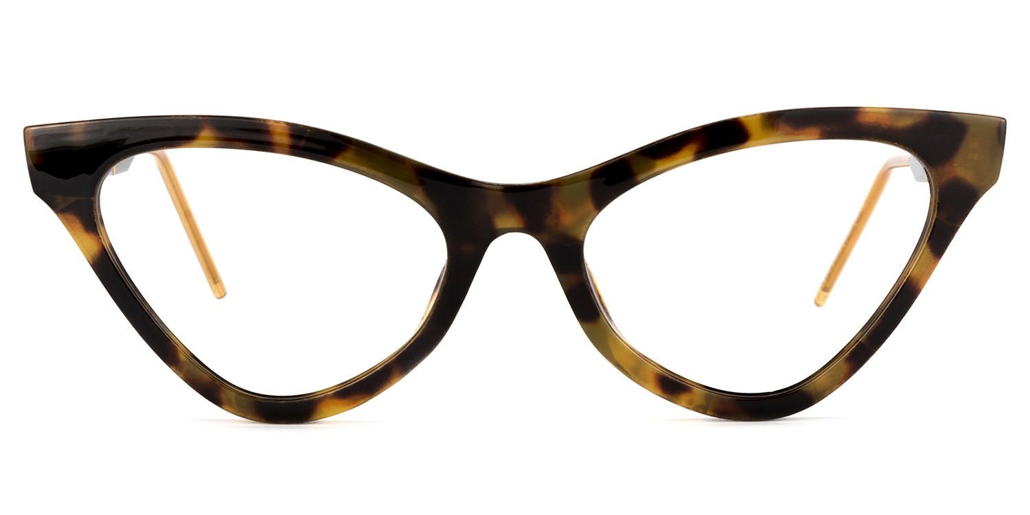 Cat Eye Tortoise Eyeglasses | Vooglam.com Angle View