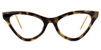 Cat Eye Tortoise Eyeglasses | Vooglam.com Angle View