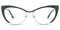 Sexy Dark/Green Cat Eye Glasses▕ Vooglam.com Angle View