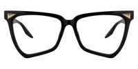 Eugenia - Butterfly Black Eyeglasses (Full Overlay Lens) - 1