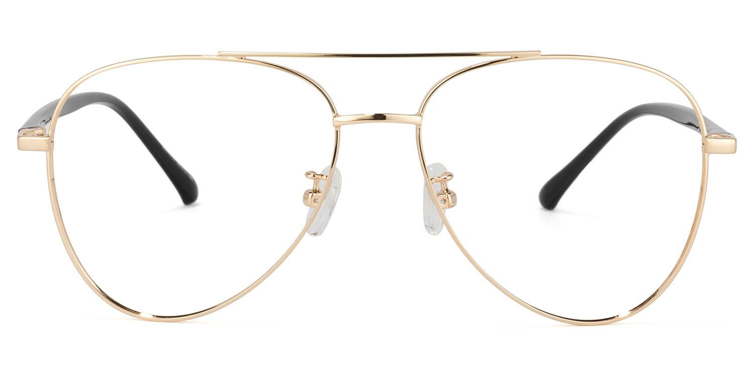 Hamza - Aviator Gold Eyeglasses product detail 2