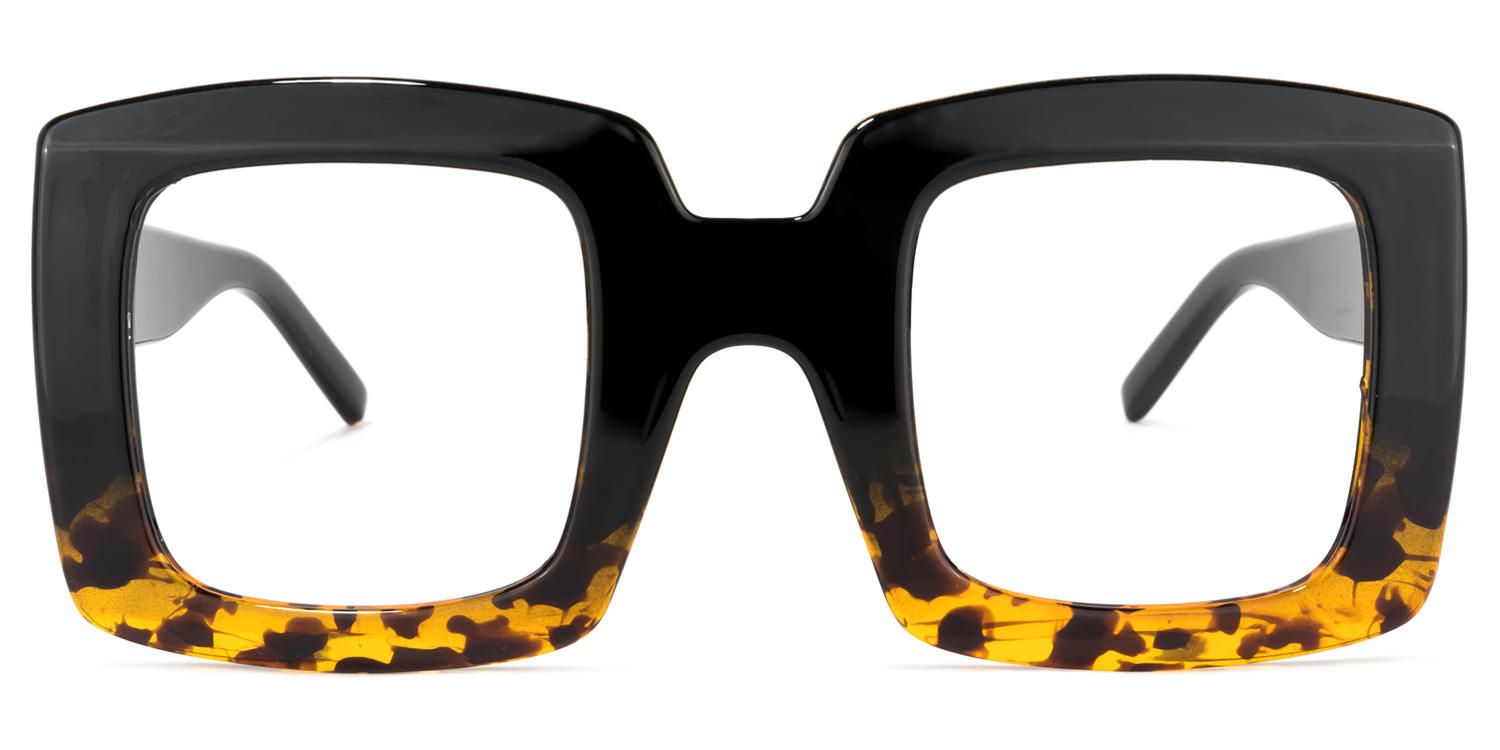 Frame Size of Quiller - Square Black/Tortoise Eyeglasses | Vooglam