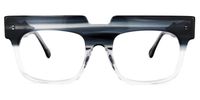 Rectangle Grey Eyeglasses | Vooglam.com Angle View