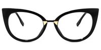 Stylish Black Cat Eye Glasses│Vooglam Glasses Angle View
