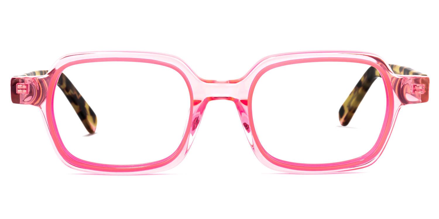 Funmi - Rectangle Pink Eyeglasses product detail 2