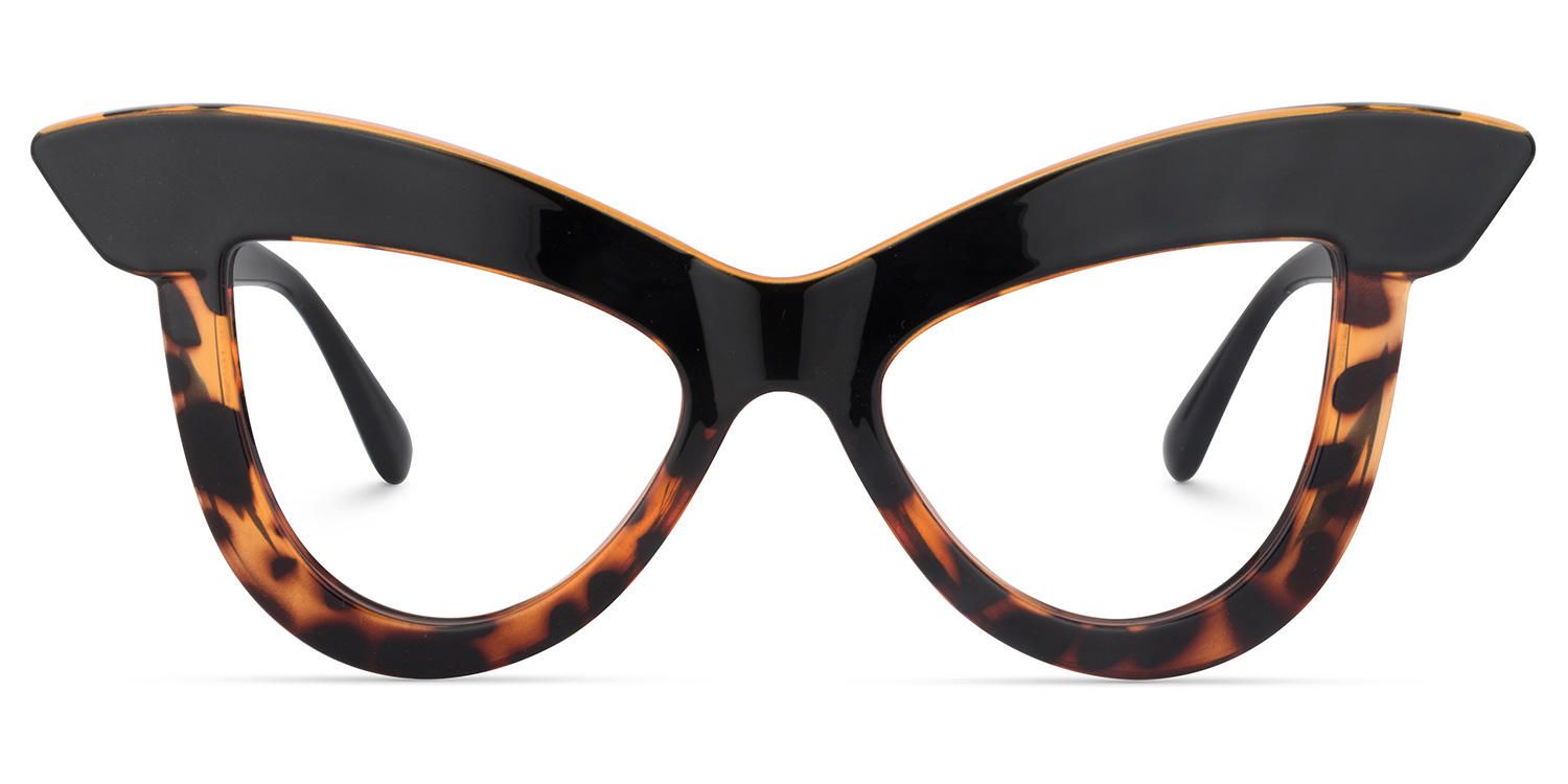 Cat Eye Tortoise Eyeglasses | Vooglam.com Angle View