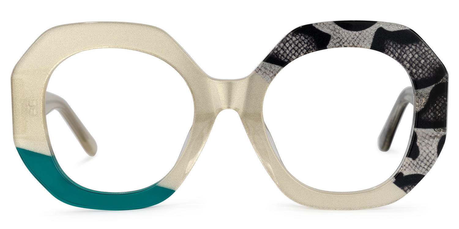 

Karida - Geometric Snake/Skin Eyeglasses