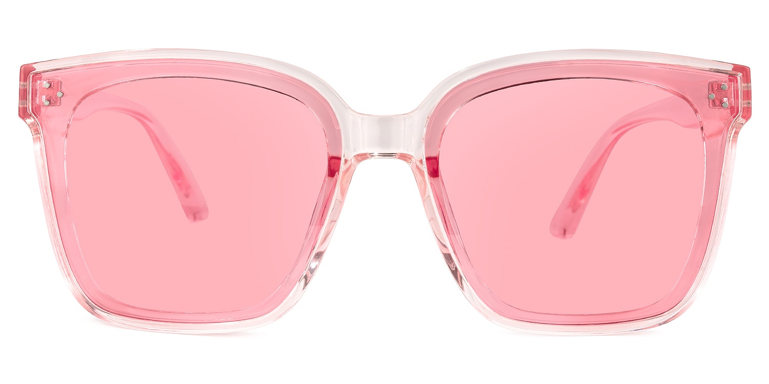 Lancaster - Square Pink Sunglasses - 1