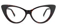 Unique Cat Eye Tortoise Eyeglasses│Vooglam Optical Glasses Angle View