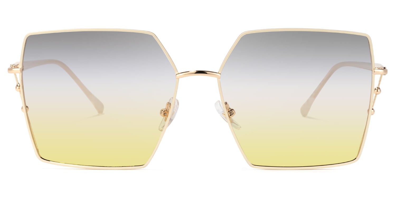 

Donelson - Square Milky/White Sunglasses
