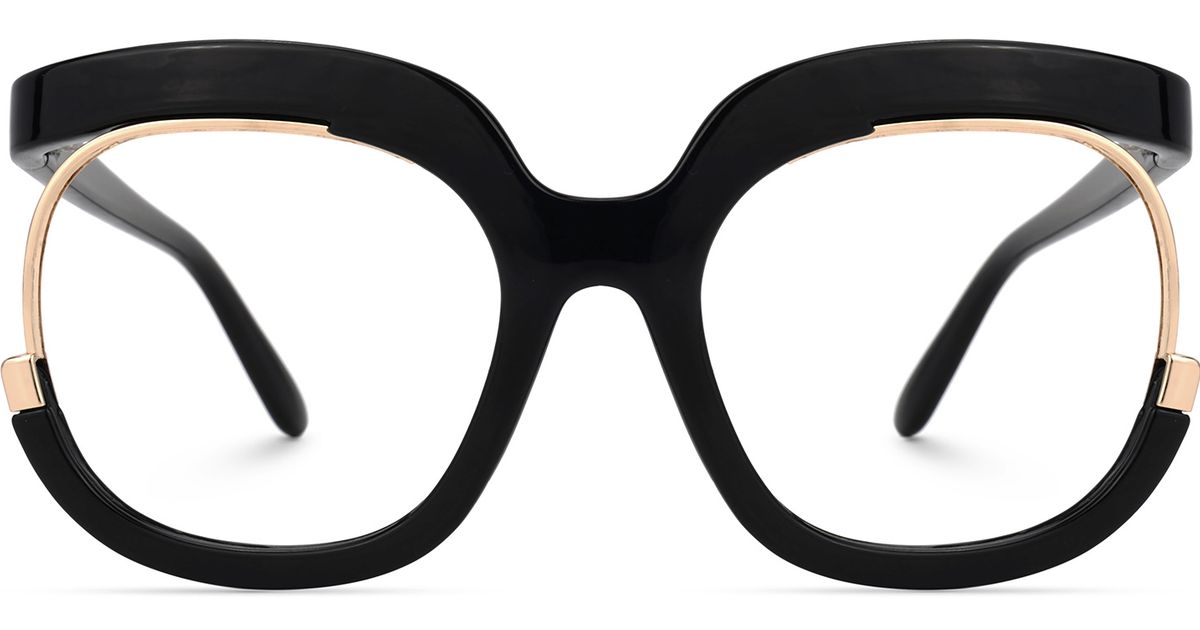 Unbranded FM-808 Gold Matt Black Eyeglasses Eye Glasses Frames 48-20-130 Walmart Youth FM14068 Rectangular Prescription Eyeglasses  main image 2