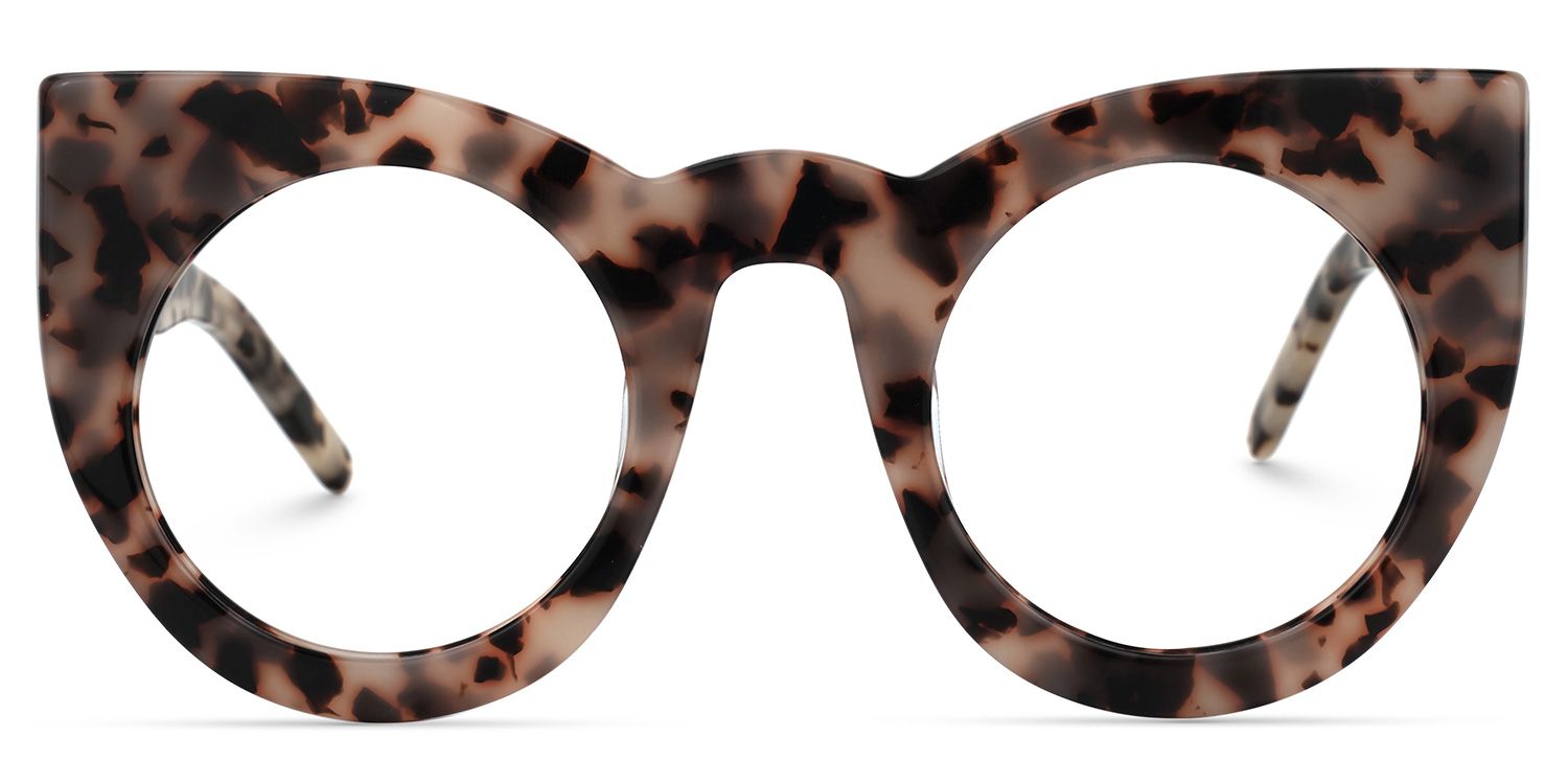 Cadence - Cat Eye Light/Tortoise Eyeglasses by Vooglam - Angle View