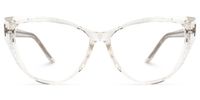 Cat Eye Crystal Eyeglasses | Vooglam.com Angle View