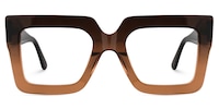 Charisse - Square Tawny Eyeglasses - 1