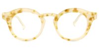 Round Floral Eyeglasses | Vooglam.com Angle View