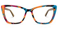 Sanchez - Unique Designs Cat Eye Frame Glasses | Vooglam Angle View