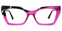 Kirsten - Rectangle Two-tone Eyeglasses | Vooglam Angle View