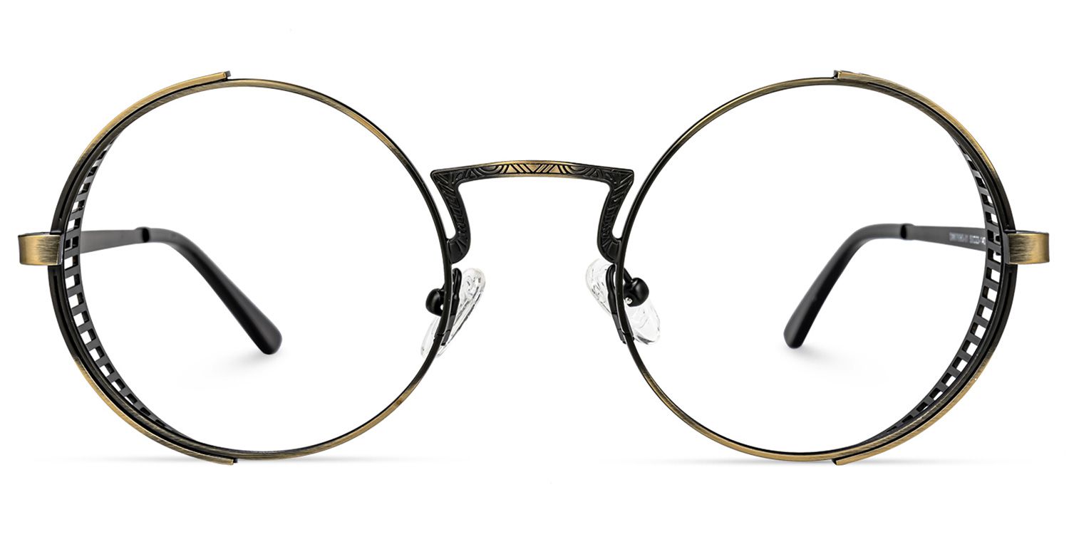 Rojas - Round Green Eyeglasses | Vooglam Angle View